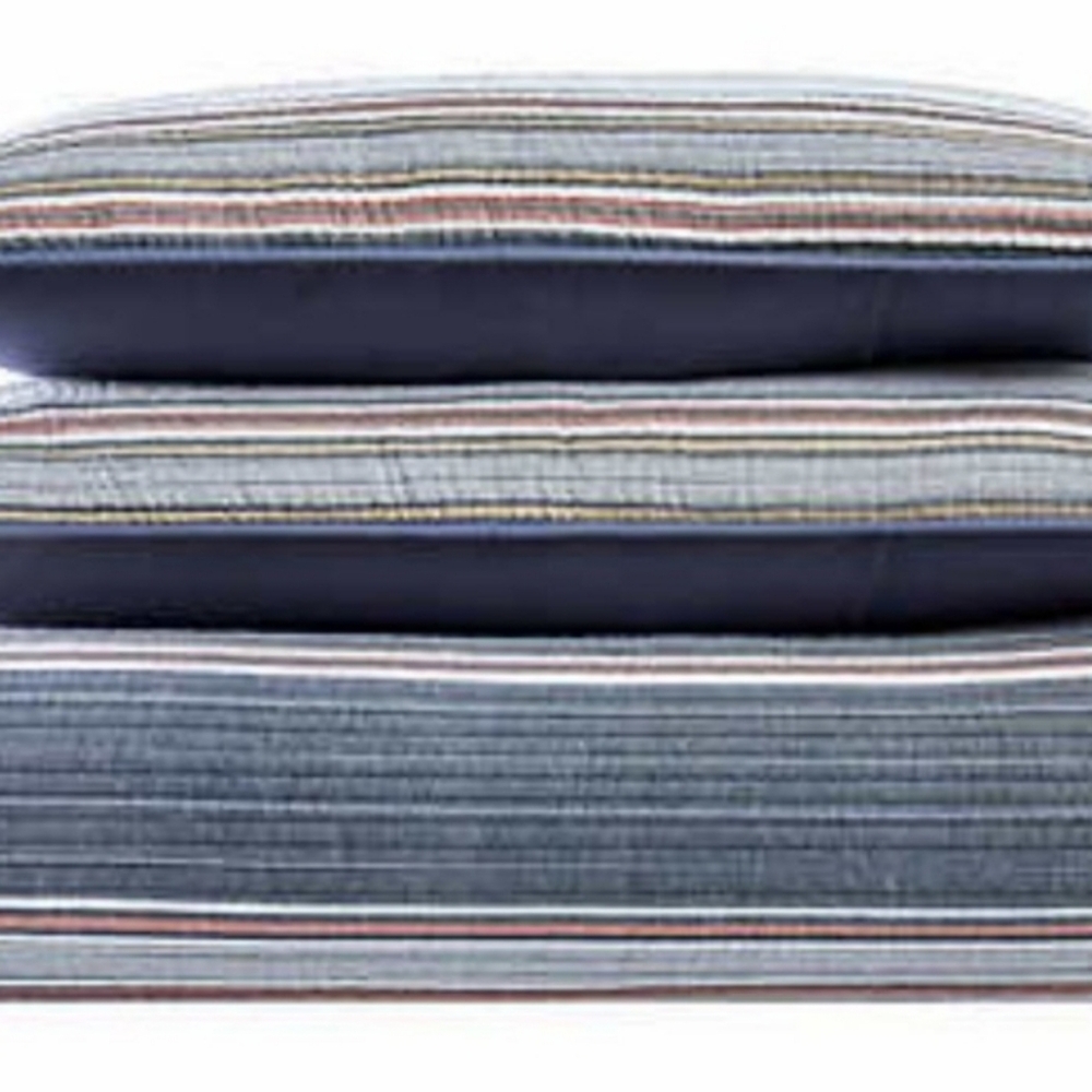 NWT!  Retro Chic Quilt Set King 3 Piece "Stinson Beach" - Picture 3 of 8